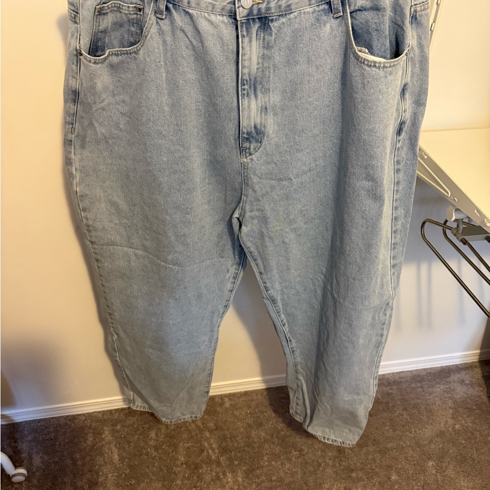 Fayt the label plus size women’s high waisted straight leg jeans